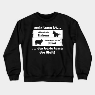 lama alpaka wolle sprüche süß lustig geschenk Crewneck Sweatshirt